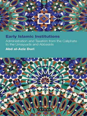 cover image of Early Islamic Institutions